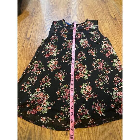Apt. 9 women's sleeveless black foral lined career/casual blouse size small - Picture 9 of 9